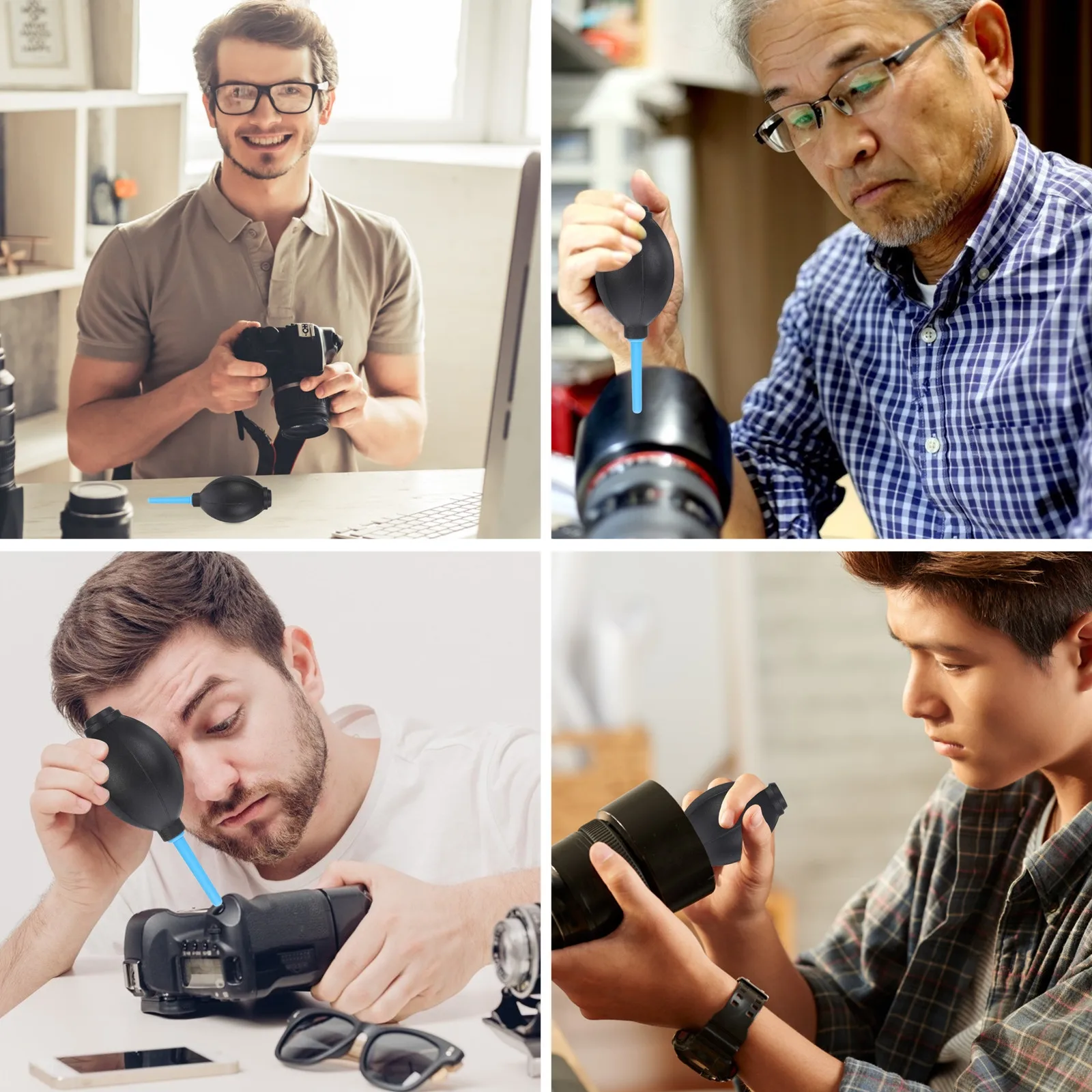 

3Pcs Air Compressed Equipment Dust Cleaner Device for Camera Lens Computer Keyboard Mini Squeeze Ball Pump Strong Air Flow