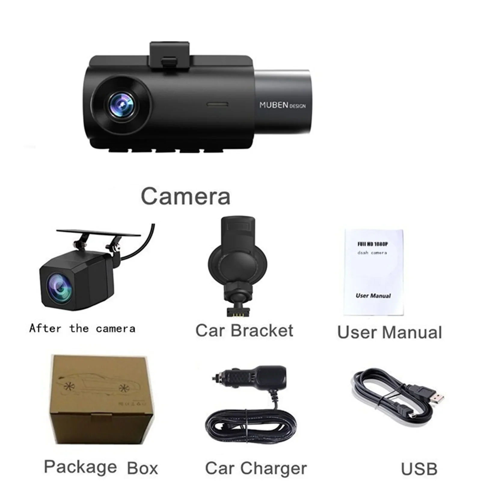 HJ08L 3 Inch 2K+1080P+1080P 3 Channels Dash Cam Dashboard WIFI GPS Suction Cup Bracket NIGHT VISION Car DVR - Image 6