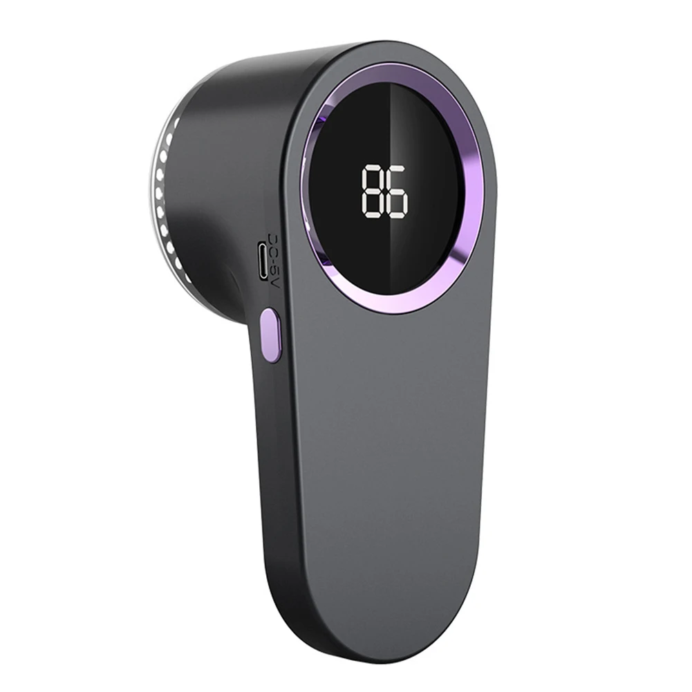 

Portable Fabric Shaver with Rechargeable Power Efficient Lint Remover Featuring a Digital Display for Convenience