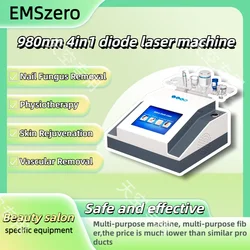 4 in 1 Laser Treatment Red Blood Spider Vein Removal 980nm Diode 2024 Vascular Removal Nail Fungus With CE