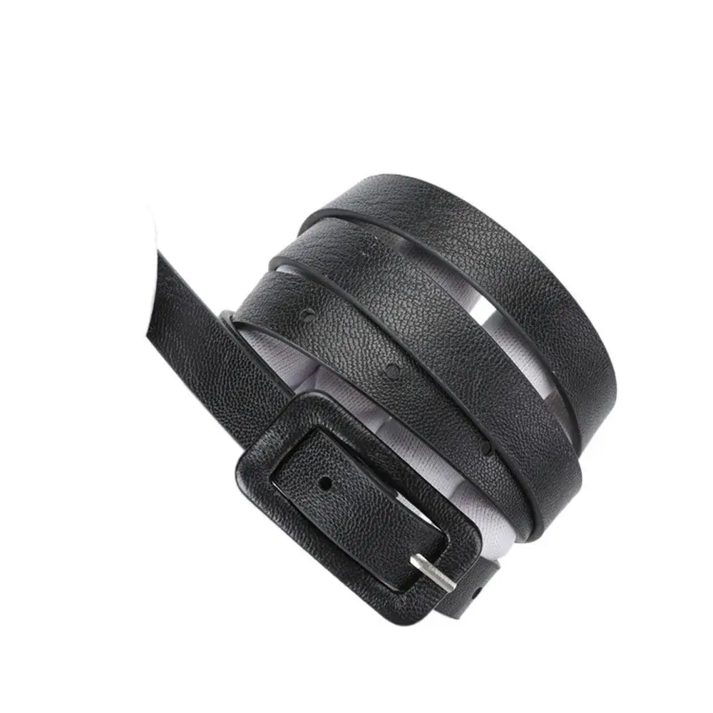 ファッションメタルバックル PU レザーベルト韓国スタイルオールマッチ薄型ウエストベルトジーンズ装飾スリムサイドキャンディーカラーのウエストバンド学生