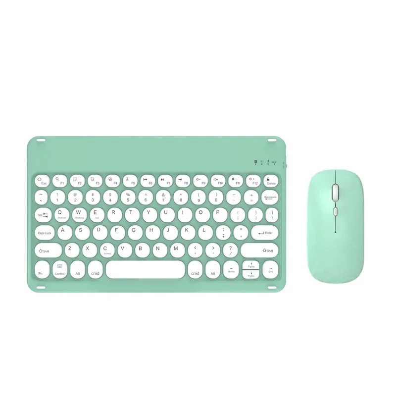 Portable 10 inch Bluetooth Keyboard for iPad Xiaomi Tablet Wireless Keyboard Phone Laptop Accessories Keyboards Spanish English
