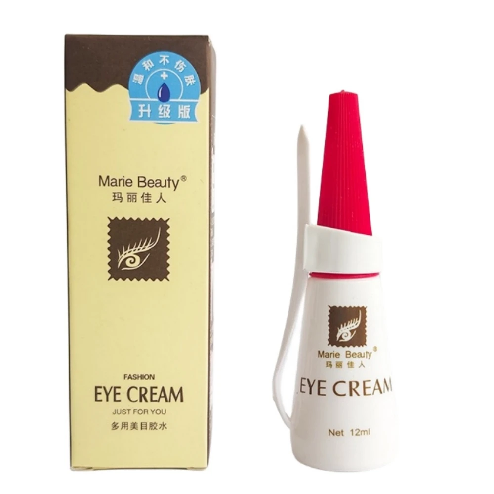 12ml Waterproof Eyelash Glue Double Eyelids Glue Lasting Strong False Eye Lash Glue Adhesive Professional Makeup Beauty Tools