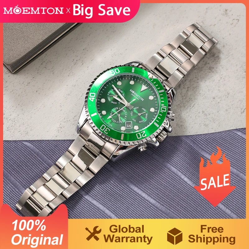 

MOEMTON Original Men's Watch Original Automatic Mechanical Watches Leisure Sports Luminous Watchs 3Bar Waterproof