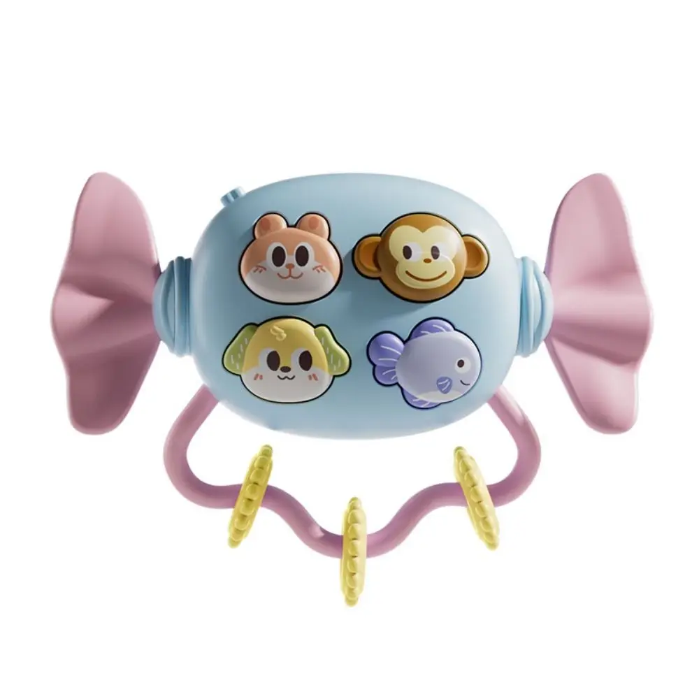 Jouet d'apprentissage des bonbons Montessori en Silicone pour bébé, jouets pour mordre les dents, cloches, animaux, jouets éducatifs à croquer, marteau de sable