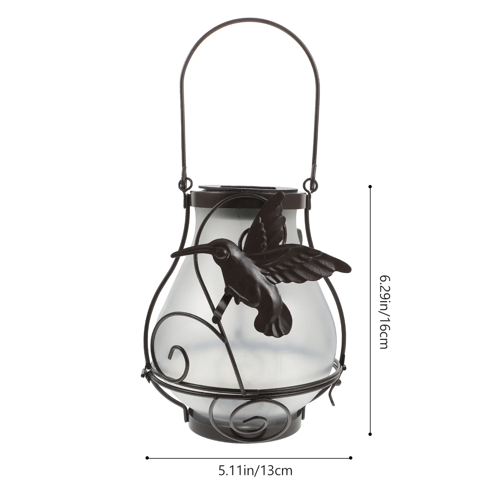 1Pcs Butterfly Lantern Solar Light Decorative Hanging Garden Outdoor Landscape Iron Glass Solar Lantern Pendant Lamp