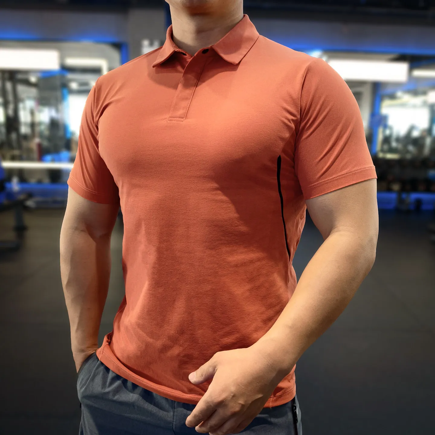 

7A Antibacterial Summer Polo Tee Shirts Men's Short Sleeve Quick Dry T-shirt Breathable Work Streetwear Fishing Hiking Golf