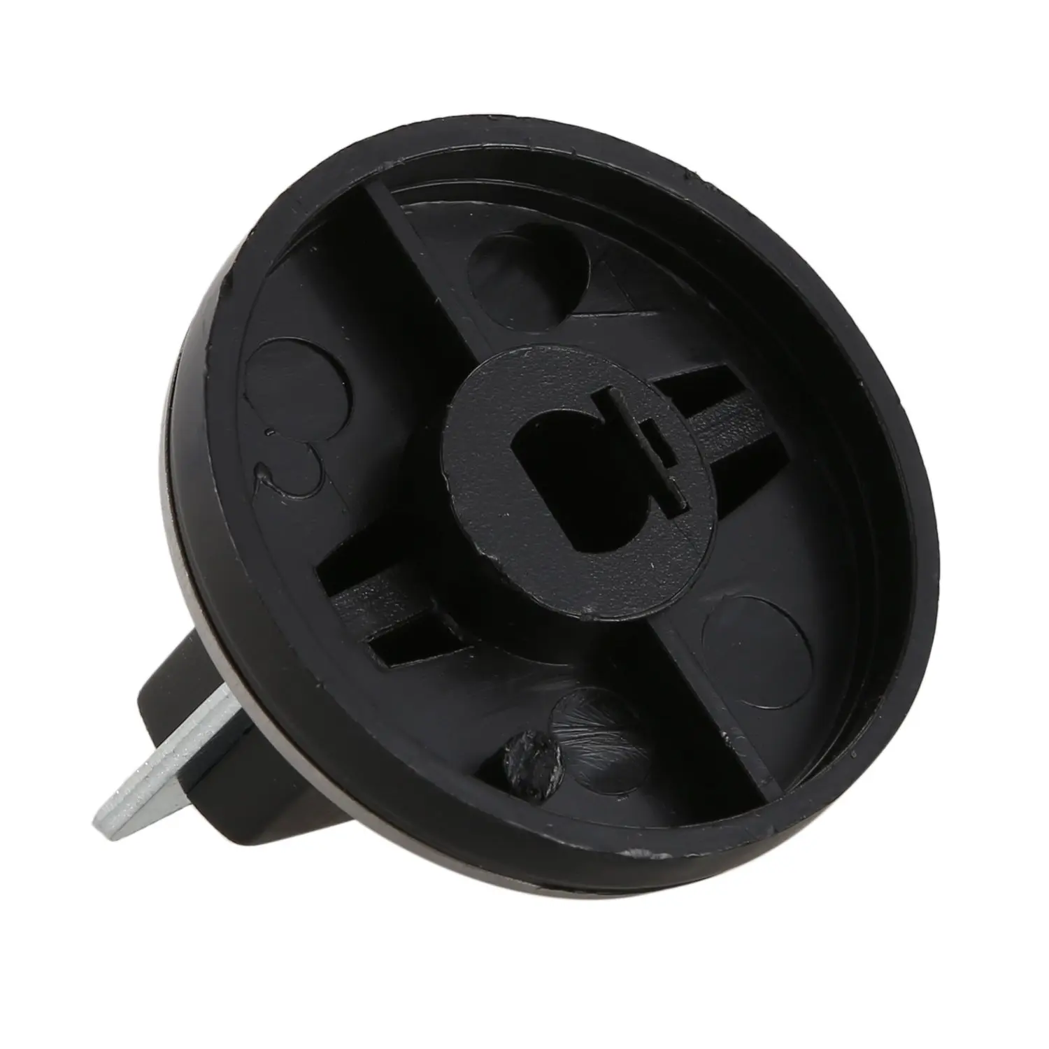 BISM Estufa de gas empotrada de plástico y metal negro con interruptor de encendido con perilla 5