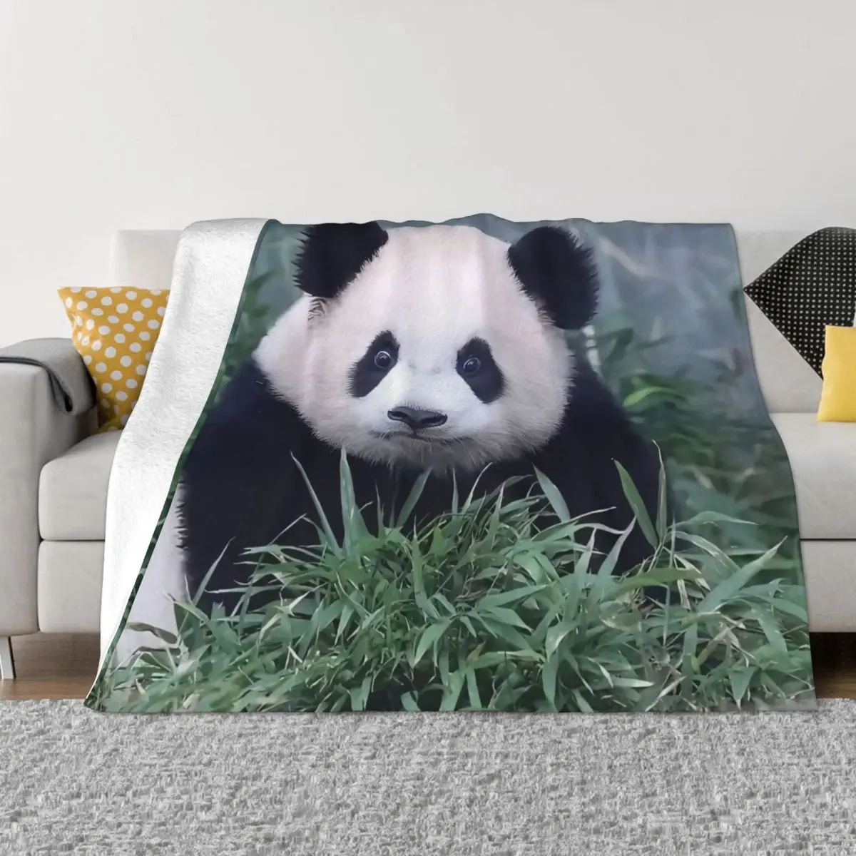 Одеяло Ruibao Huibao Panda Fubao Sisters с животными, мягкие антипиллинговые настраиваемые пледы для отеля, детской комнаты, пляжа