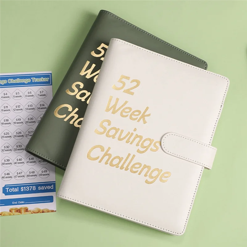 A29F-52 Week Money Saving Challenge Binder,Money Saving Binder With Savings Challenges Book And Cash Envelopes