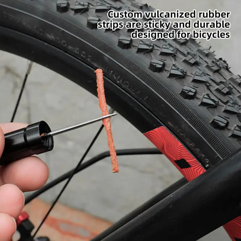 Bicycle Tubeless Tire Repair Tool Easy To Carry Tubeless Bike Tire Tool Mountain Bike Tire Repair Fork Bits With Handlebar Plugs