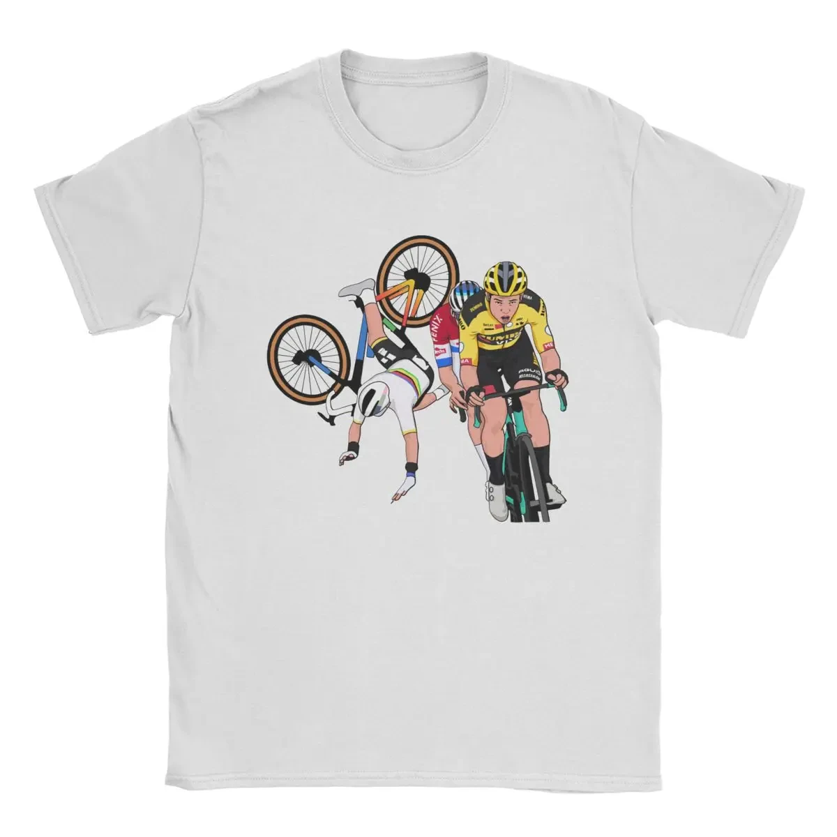 Tour Of Flanders 2020 Cycling Men\'s T Shirt Van Der Poel Tee Shirt Short Sleeve Round Collar T-Shirt 100% Cotton Clothes