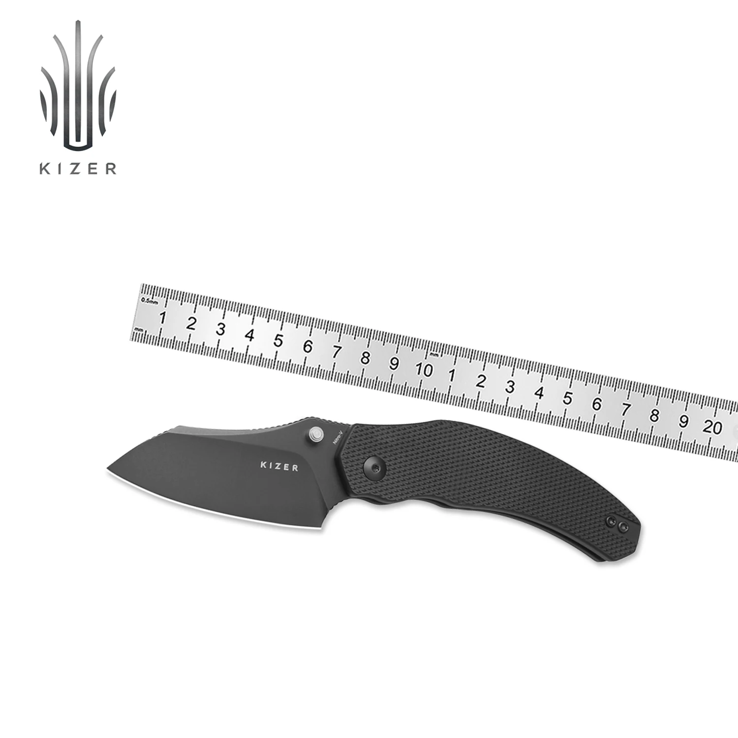 

Kizer EDC Survival Knife Bulldog V3672A1 6063-T6 Handle With Nitro V Blade Outdoor Hunting Bushcraft Tools Knife