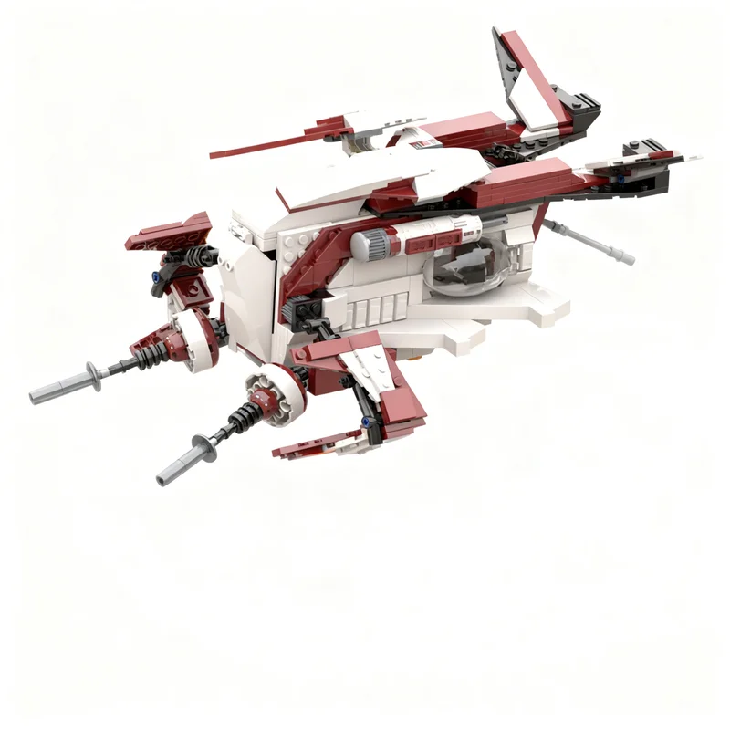 

757PCS MOC Space Battle Laat Le Police Patrol Gunship 187TH Legion Edition Model Custom Building Blocks DIY Assembly Gift Set