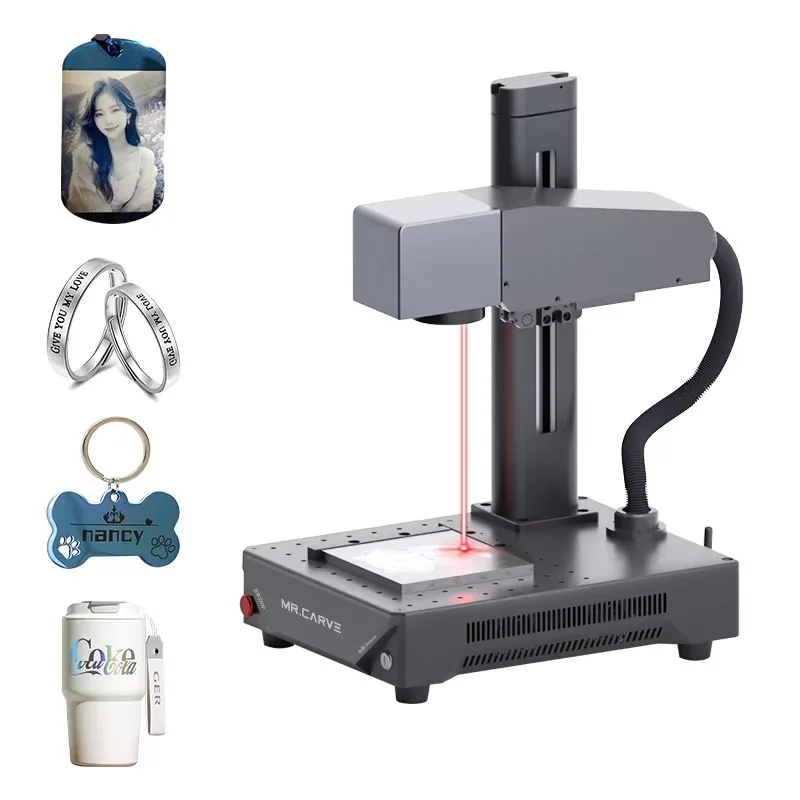 M1 Ultra Portable Fiber Marking Machine  Android Computer Jewelry Business Can Engrave All Metal Leather