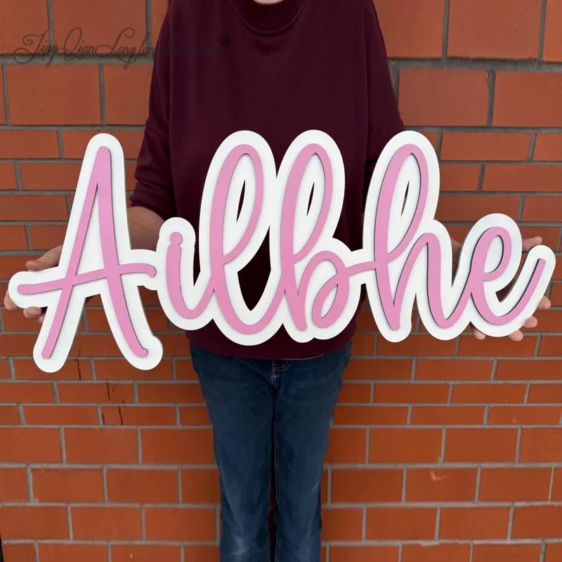 Custom Personalised Double lay - đánh giá và giá Baby Nursery Name Letters