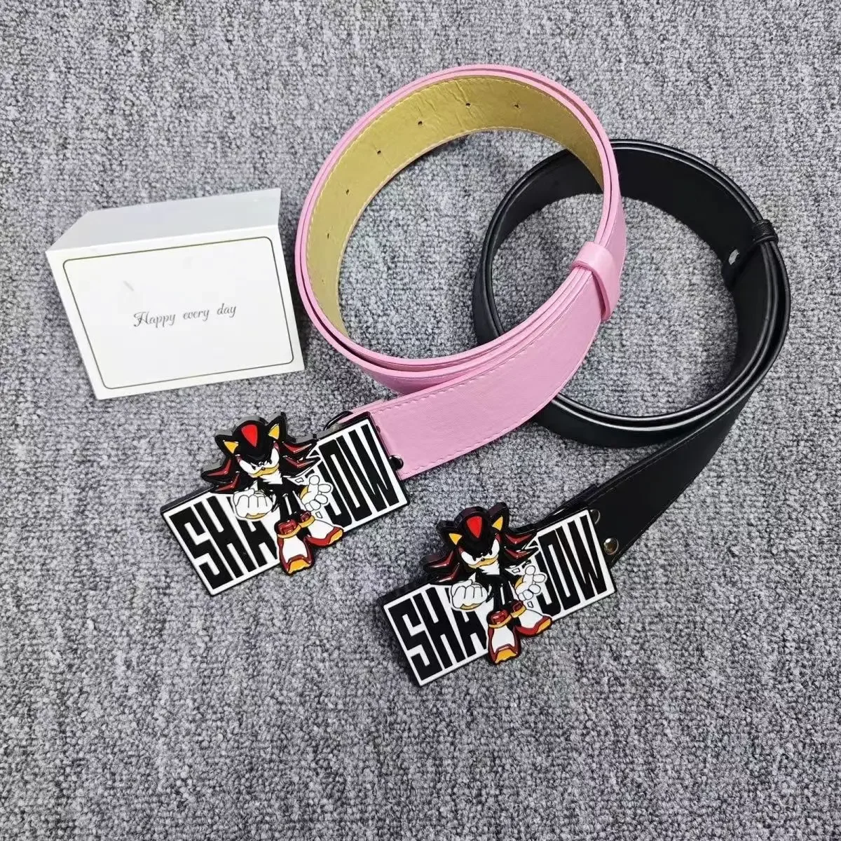 Cartoon Punk Belt Y2K Millennium Trendy Girl European Street Animation Speedster Boy Rivet Anime Themed Fashion Accessory