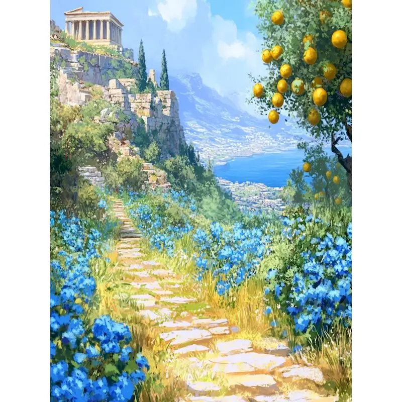 

GATYZTORY 5d Diamond Painting Art Supplies Diamond Art Kits For Adults Scenery Full Round/Square Craft Supplies Living Room Deco