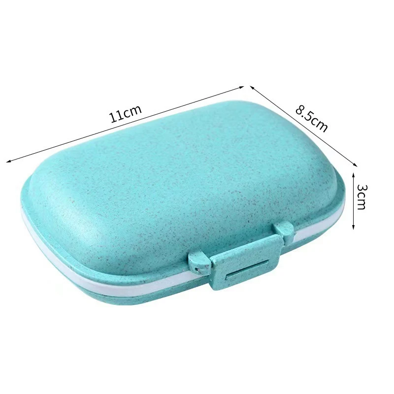 Mini Portable Pill Box Travel Drug Organizer Fish Oils Vitamin Holder Storage Organizer Medicine Container Splitters Pill Case