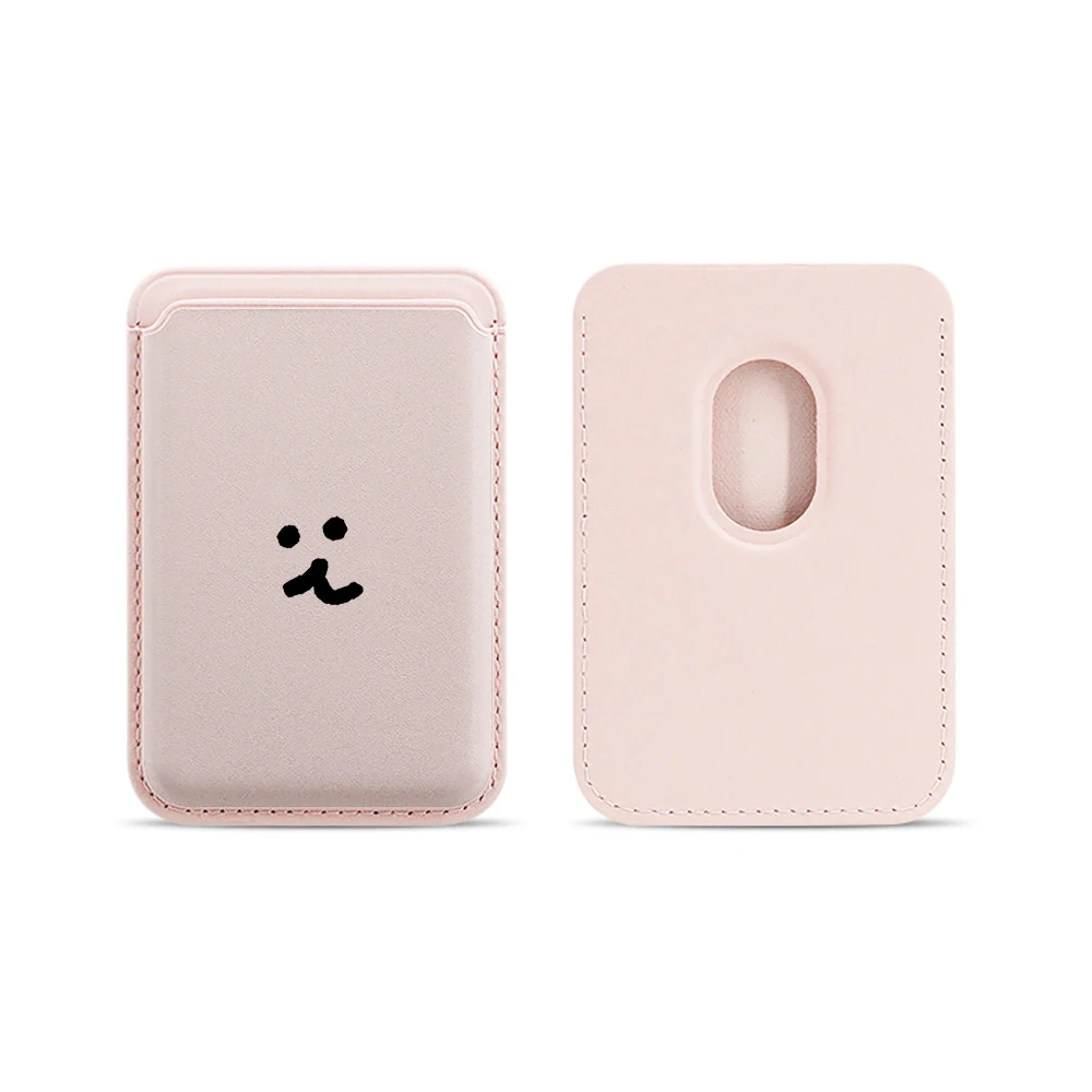 Minimalistisches, niedliches Leder-Kartenetui für Magnetische Hüllen, geeignet für alle iPhones mit Magsafe-Kartenfunktion. – Detail 16