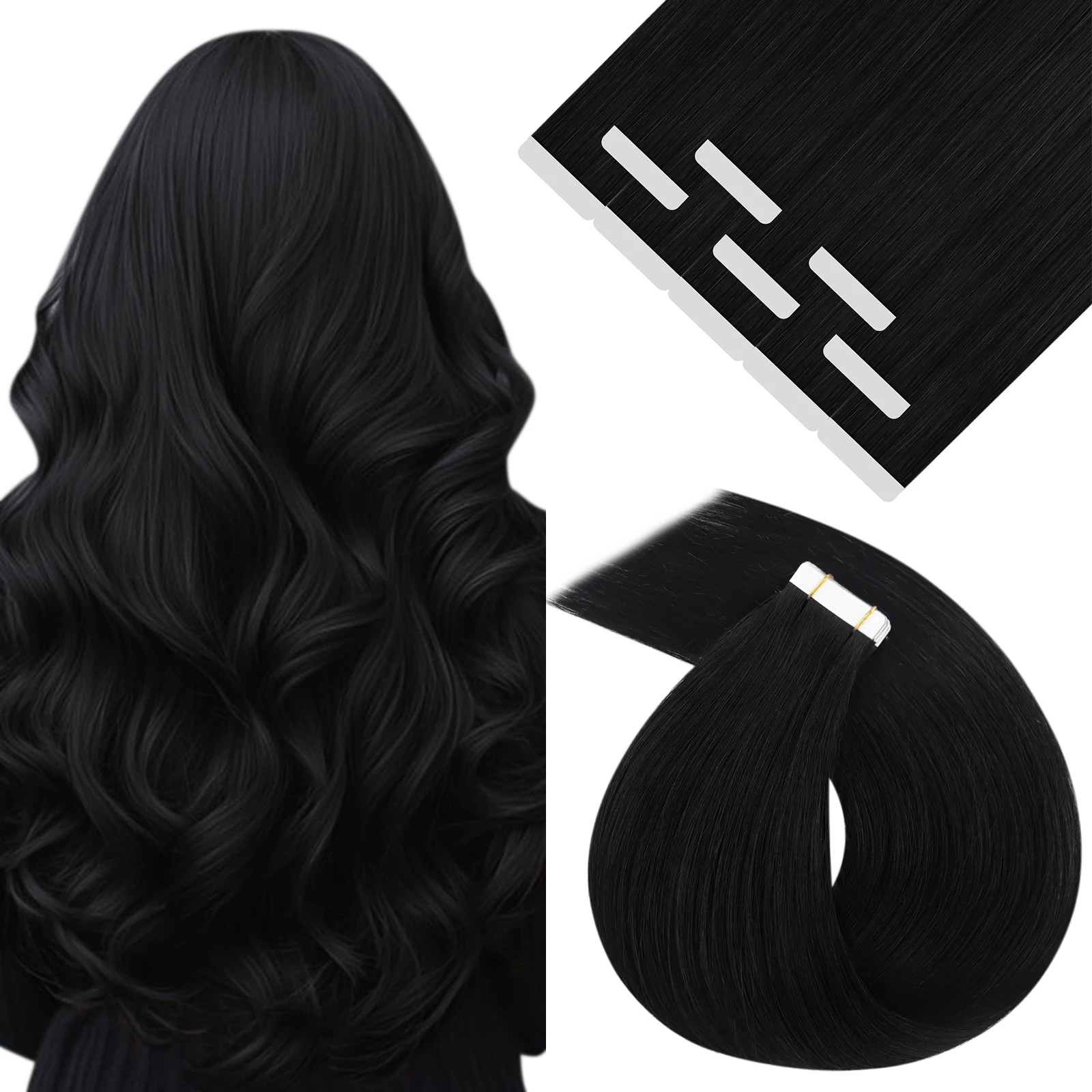 

YoungSee Tape in Hair Extensions Adhesive Hair Balayage color 100% Human Hair For Thinning Hair 12-24inches 30g-100G