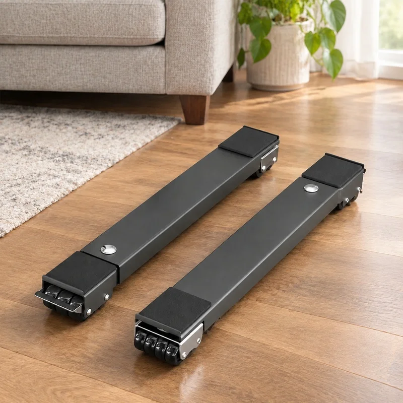Set of 2 Heavy-Duty Furniture Dollies with 24 Swivel Wheels for Easy Appliance Transport