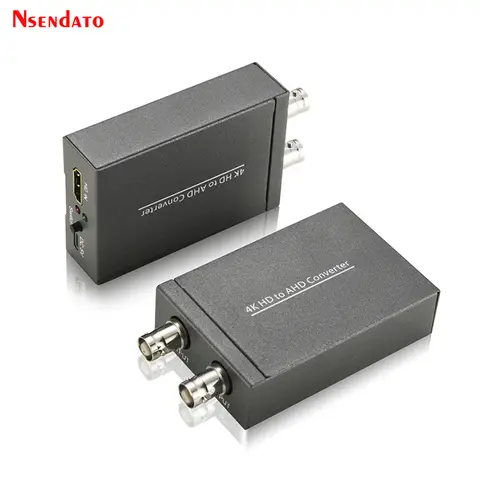 4K HDMI  To AHD Video Converter Adapter Two BNC to AHD Monitor Sync Dual Display 1 In 2 Out 1 To 2 for Camera PC To TV Monitor