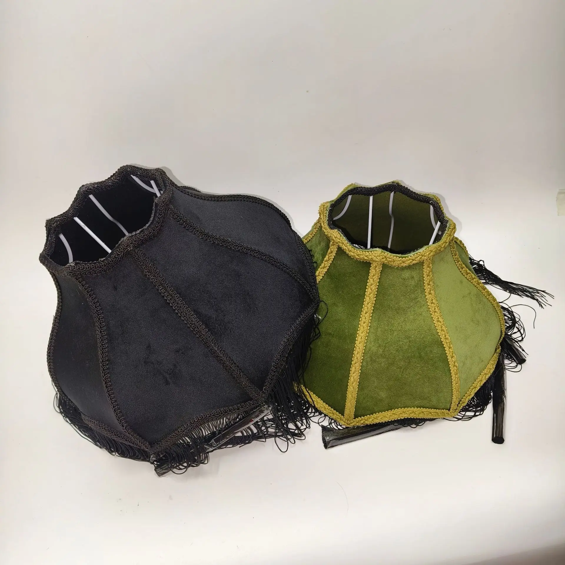 Fabric tassel lampshade shell universal flannel handmade lampshade table lamp floor lamp restaurant decorative lamp shading