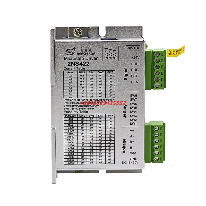 NEW CNC system stepper motor driver Bergda 17 stepper motor driver 2NS422 is suitable for 17 motors DC 18-48V