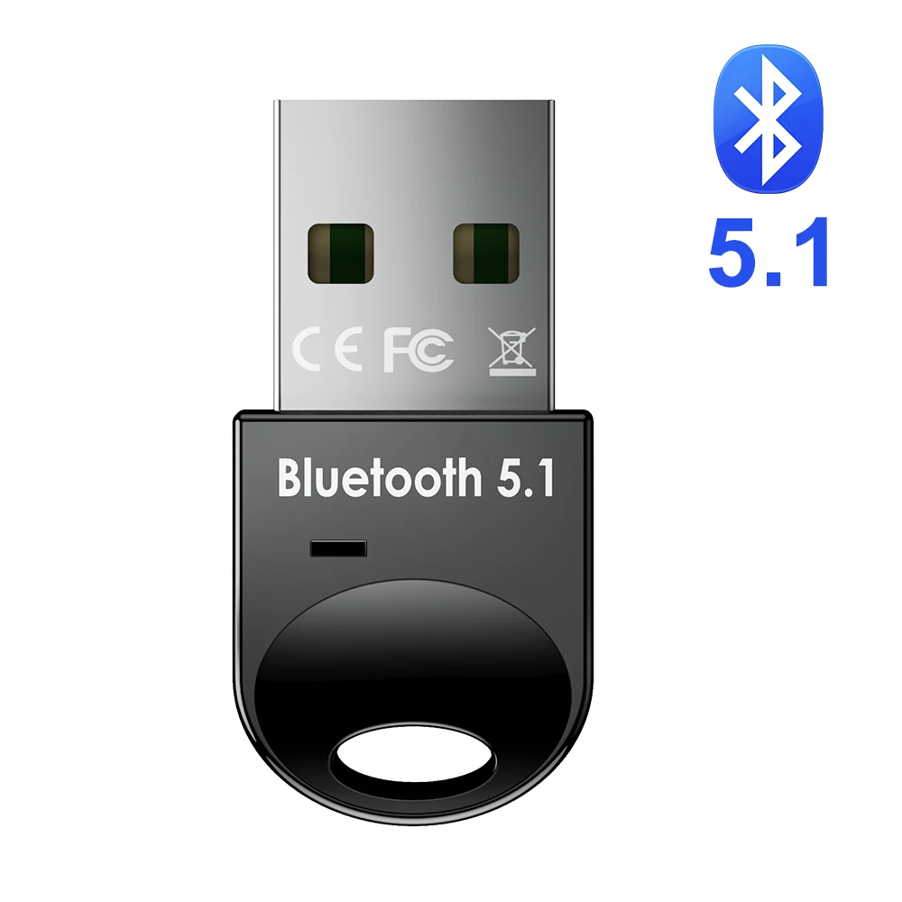 

5.1 USB Bluetooth Adapter for PC 5.0 Bluetooth Dongle 5 0 Module Key Receptor BT Transmitter Aptx Receiver Audio for Computer