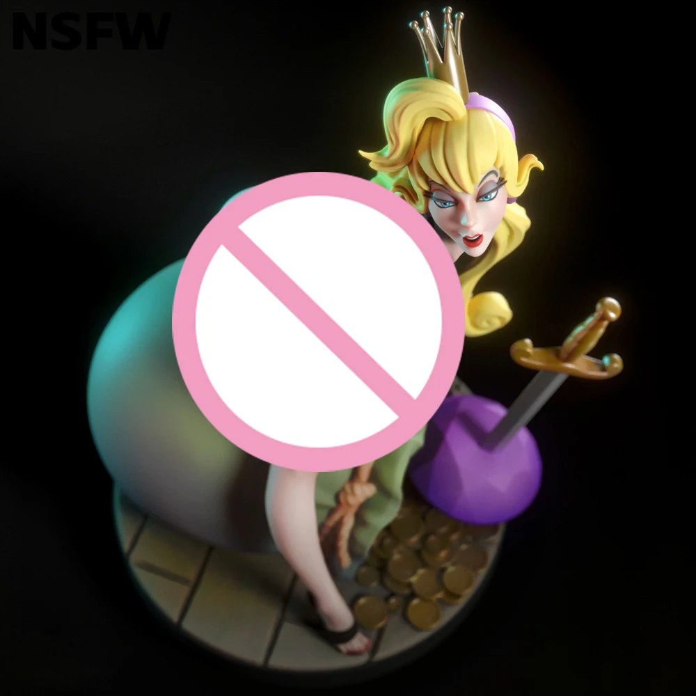 1:24 bela princesa 3d impresso modelo resina sem pintura figura modelo kit nsfw garagem em miniatura gk kits desmontados brinquedos diy