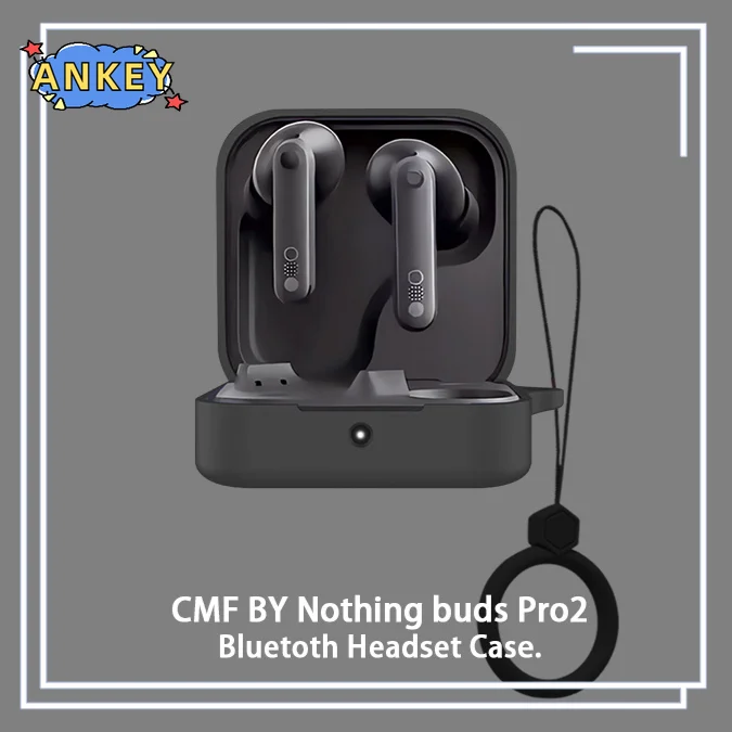 Soft Silicone Bluetooth Earbuds Capa Protetora, Case para CMF, Tudo Buds Pro2, Anti-Fall, Caso Fone de Ouvido Sem Fio