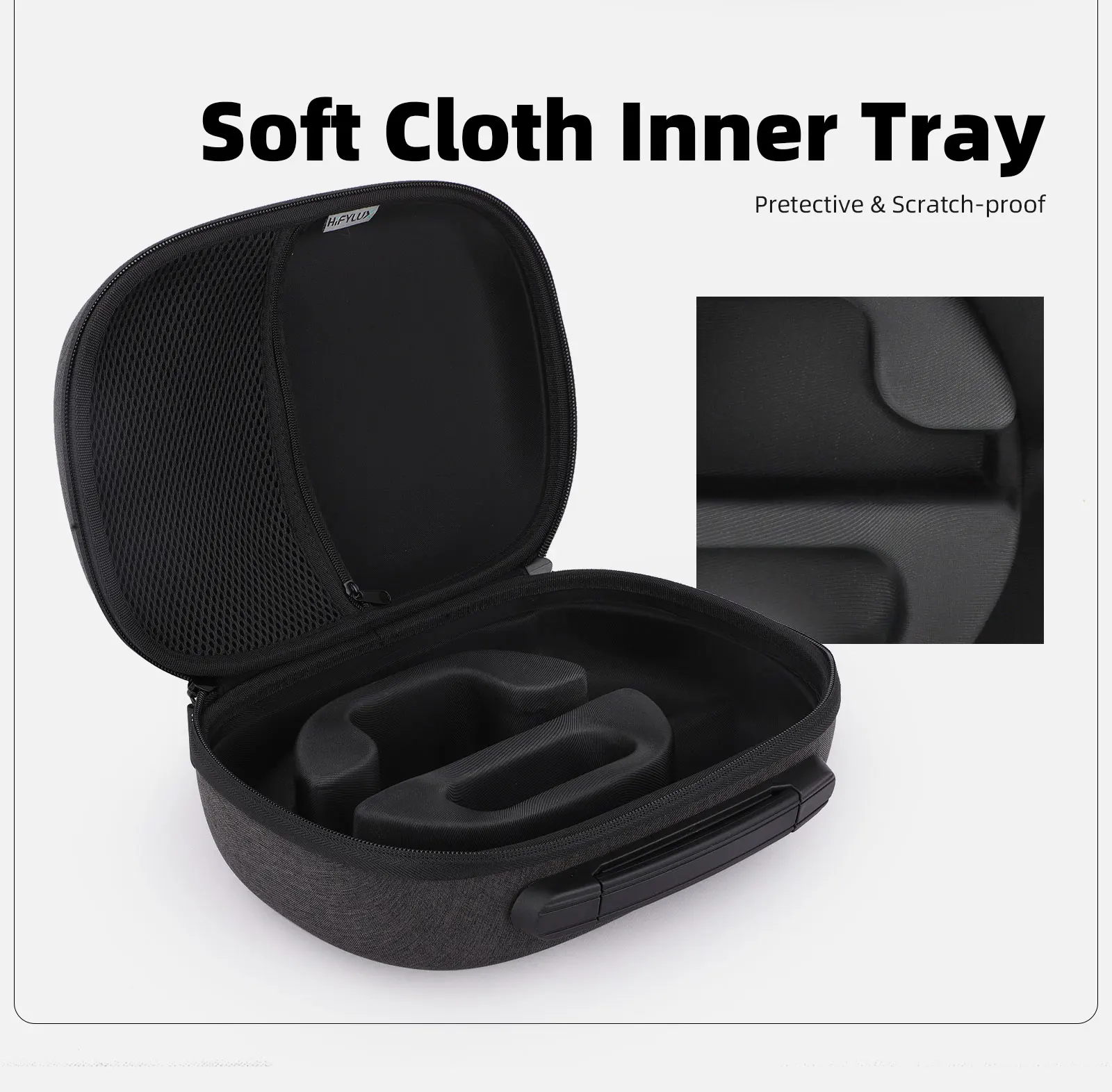 Противоударная портативная дорожная сумка для Apple Vision Pro, сумка для защиты от царапин, защитная сумка с сетчатым карманом