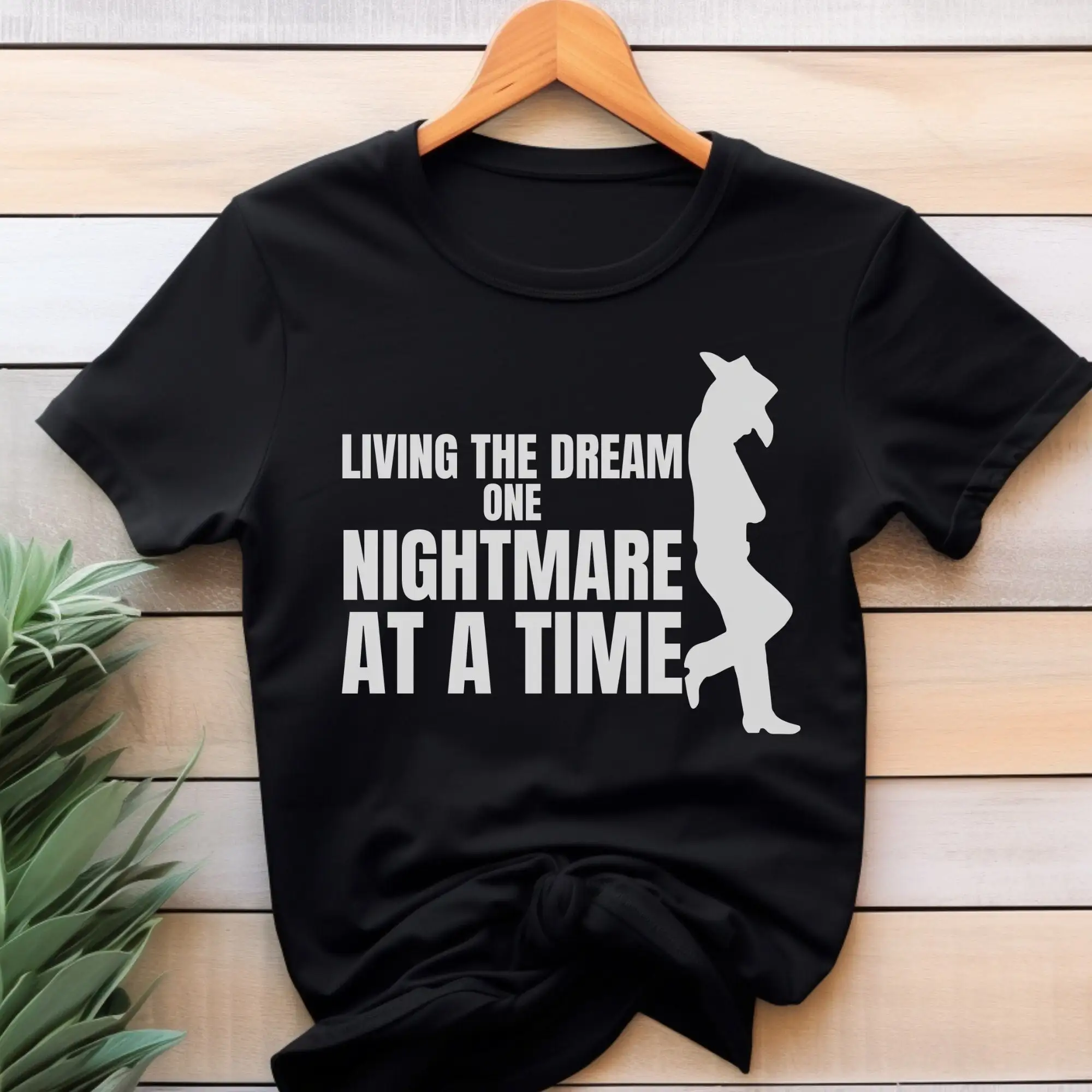 Living The Dream One Nightmare At A Time Sarcastic T Shirt Sayings Humor Pessimist