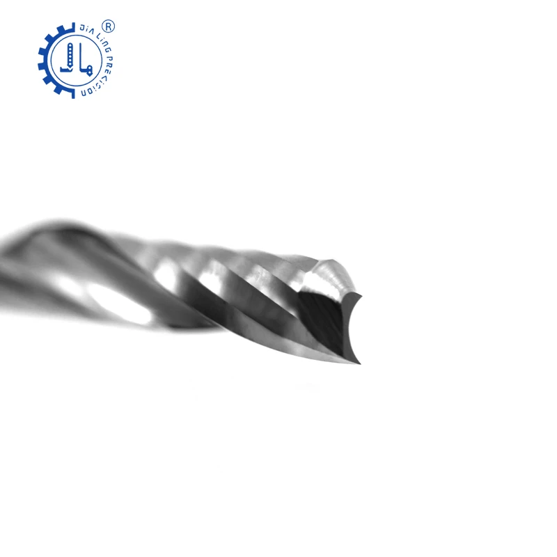 Imagem -06 - Alumínio Single Flute Milling Cutter Carbide End Mill Pvc Acrílico Cortador Cnc Router Bit Haste Espiral 3.175 mm