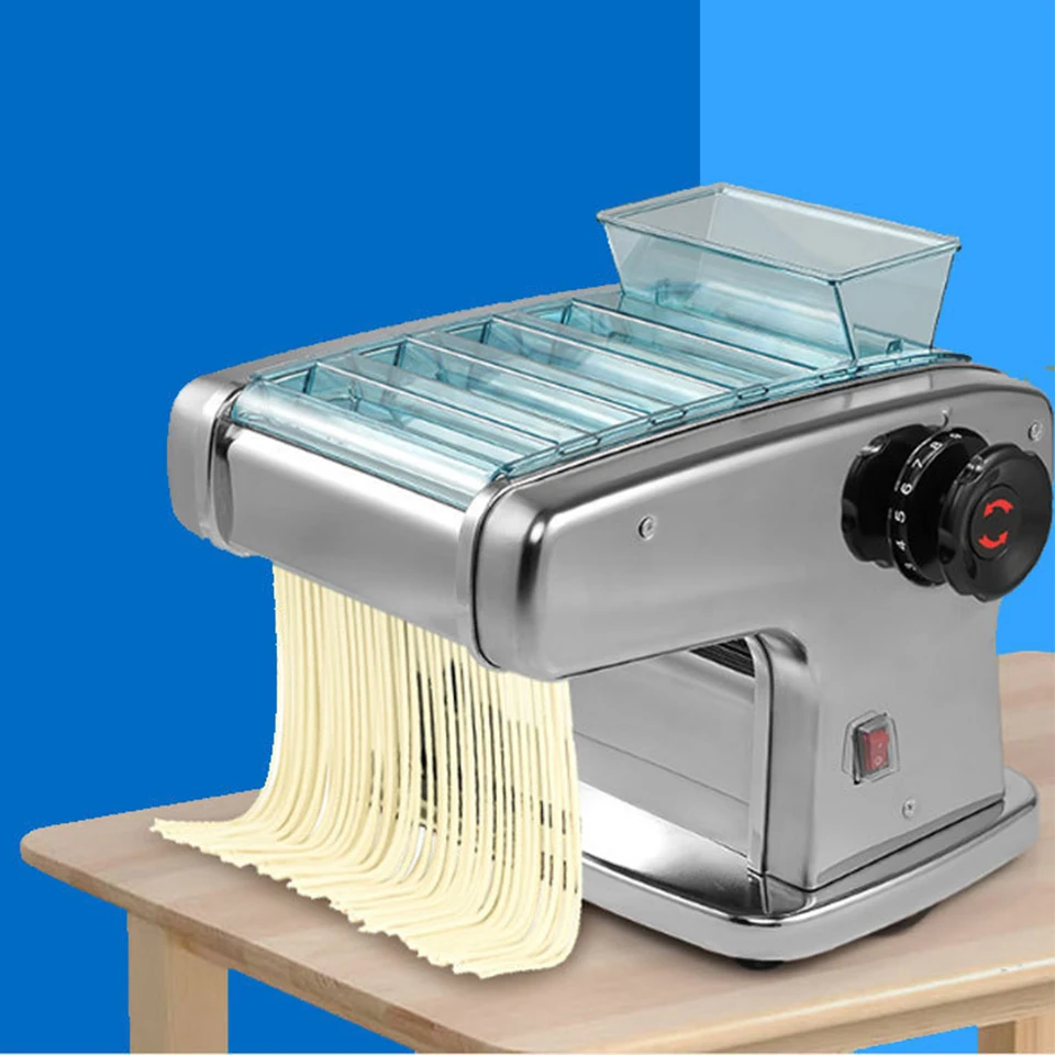 Máquina eléctrica para Pasta de uso doméstico FKM150-2, con prensa de masa y rodillo de acero inoxidable para espaguetis y fideos caseros