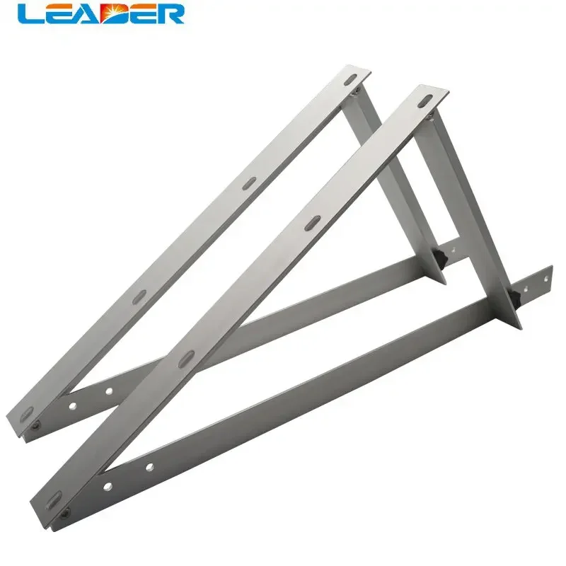 LEADER2set/lot Triangle Bracket Adjustable Solar Panel Mounting Rack Bracket Set Rack Folding Tilt Legs, Boat, RV, Roof Off Grid