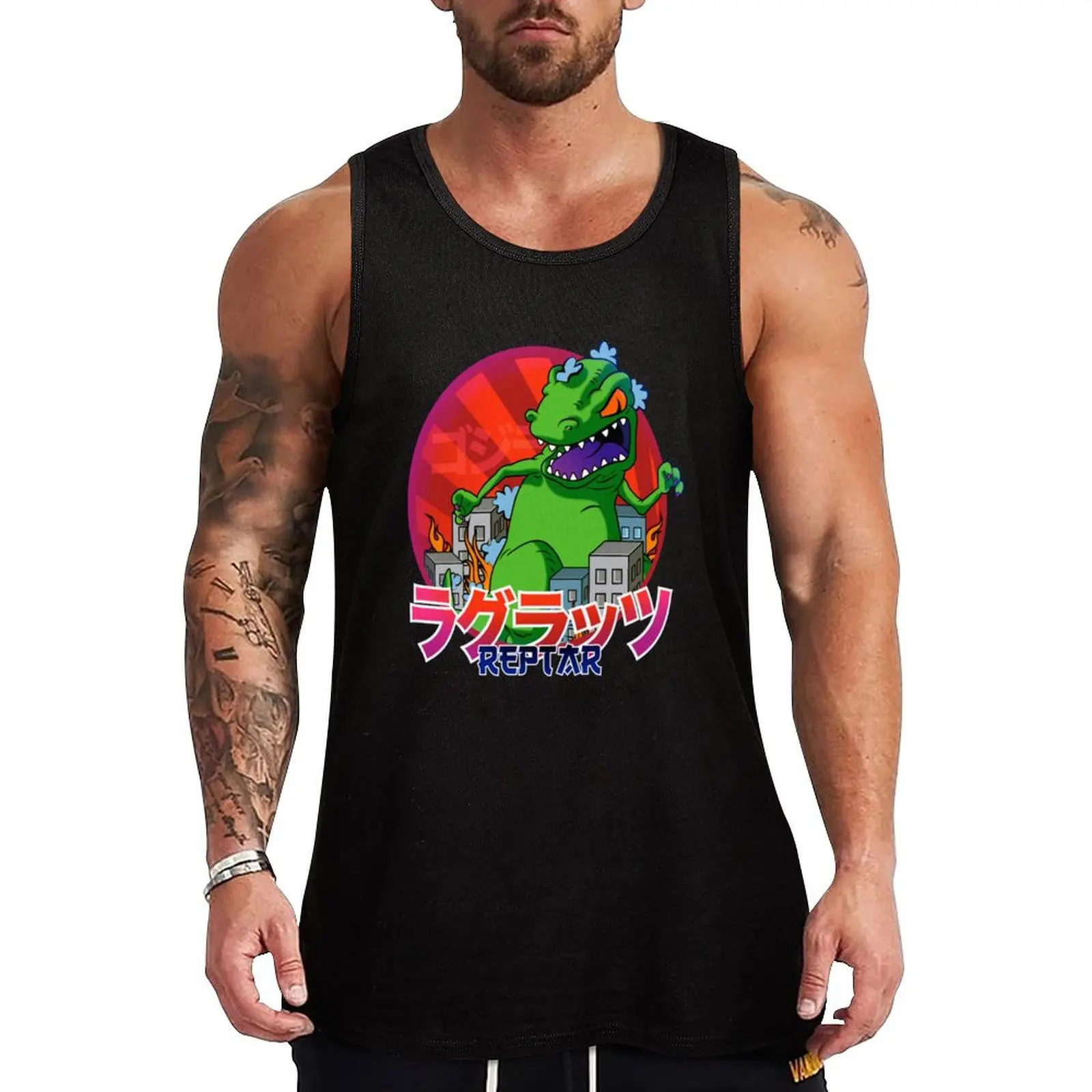 

gamera attack Tank Top best selling products summer clothes bodybuilding t shirt