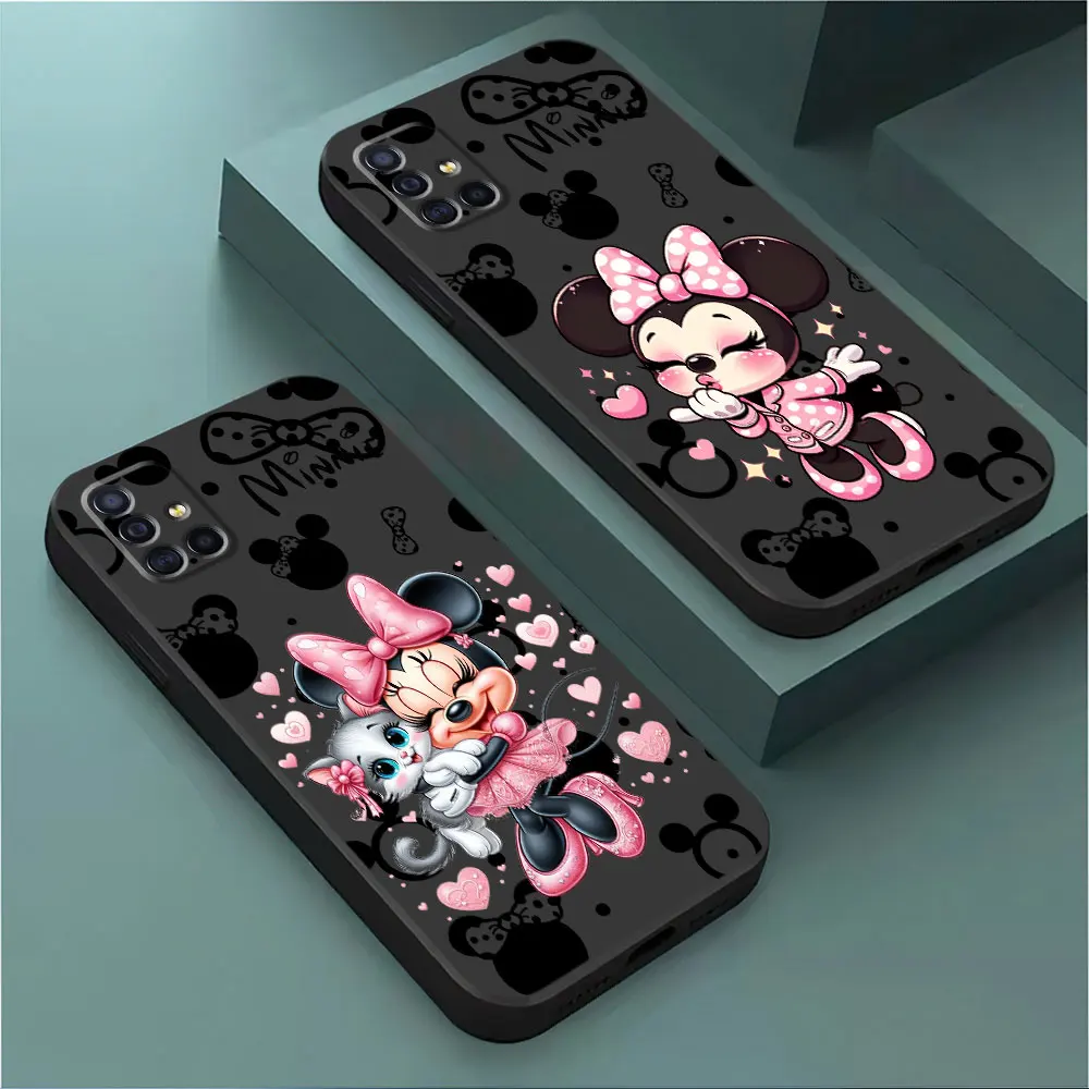 Phone Case for Samsung Galaxy A50 A03 Core A20e A01 A41 A04s A31 A04 A71 A05 A05s A70 A03s A40 Cover Disney Minnie Mouse Sweet