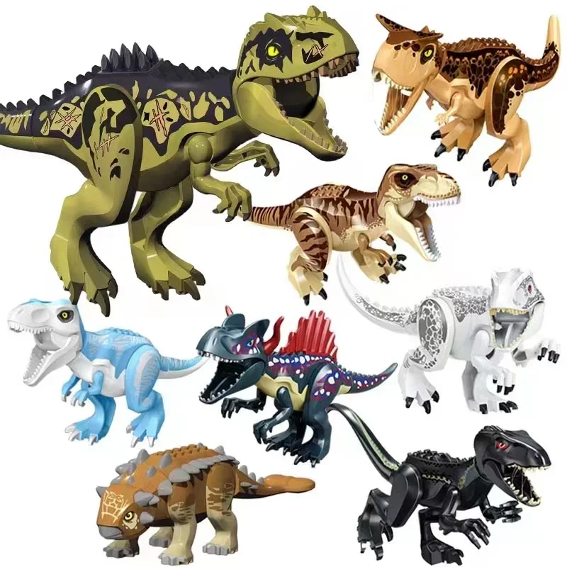 

69 Types Big Size Jurassic World Park Dinosaurs Figures Bricks Assemble Building Blocks Toys Tyrannosaurus Rex For Children Gift