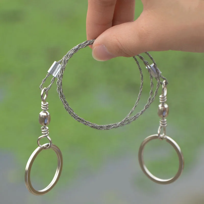 High-quality Portable Stainless Steel Wire Saw Cable Saw Manual Chain Saw Suitable for Hiking Camping Hunting Emergency Rescue
