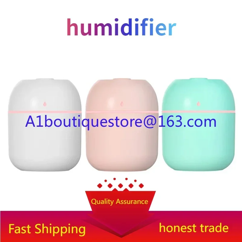 220Ml Mini Portable Light Emitting Diode Night Light Ultrasonic Silent Air Humidifier