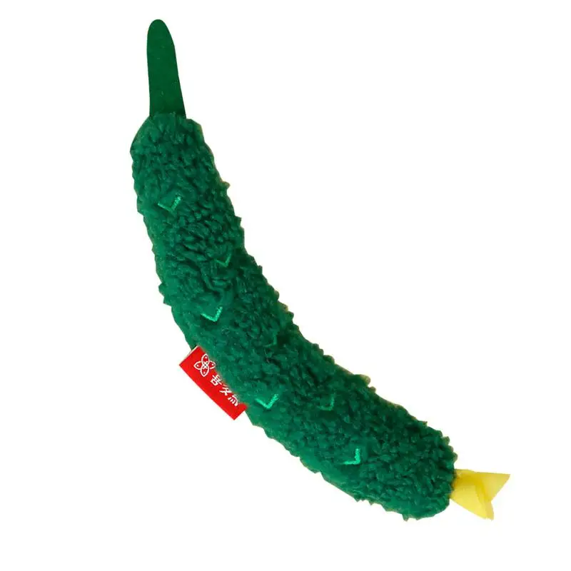 Plush Catnip Toy Cucumber Catnip Toys Stuffed Carrot Chew Toys Interactive Crinkle Cat Toys Pet Supplies For Pets & Kitten