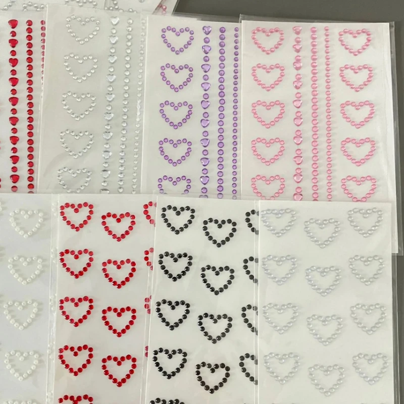 Self Adhesive Diamond Star Hea - Scrapbooking ulasan dan harga