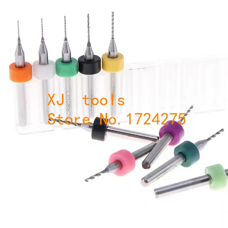 Novo 10 pçs mini conjunto de broca pcb 0.1-3mm importação carboneto pcb brocas placa de circuito de impressão mini conjunto de broca de perfuração cnc