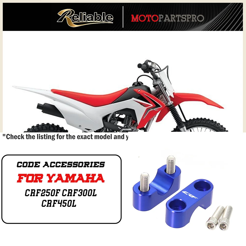 

CRF250F CRF300L CRF450L Handlebar Clamp Covers For YAMAHA CRF250F CRF300L CRF450L Motorcycle Bar Mount Clamping Cap