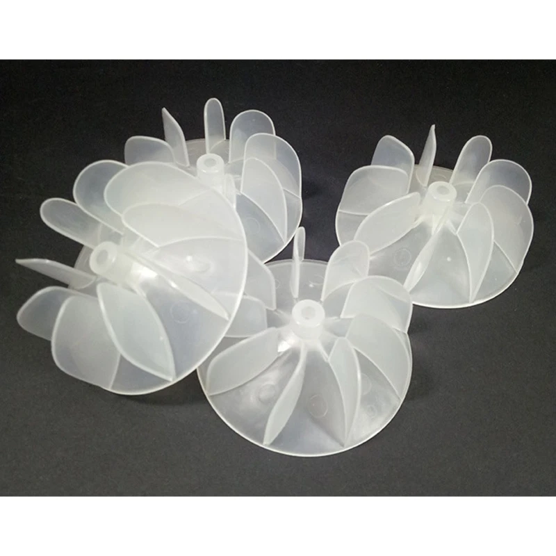 10 قطعة/مجموعة لون شفاف مروحة بلاستيكية شفرات مجفف الشعر العالمي عالية الطاقة محرك تيار متردد مروحة بلاستيكية شفرة