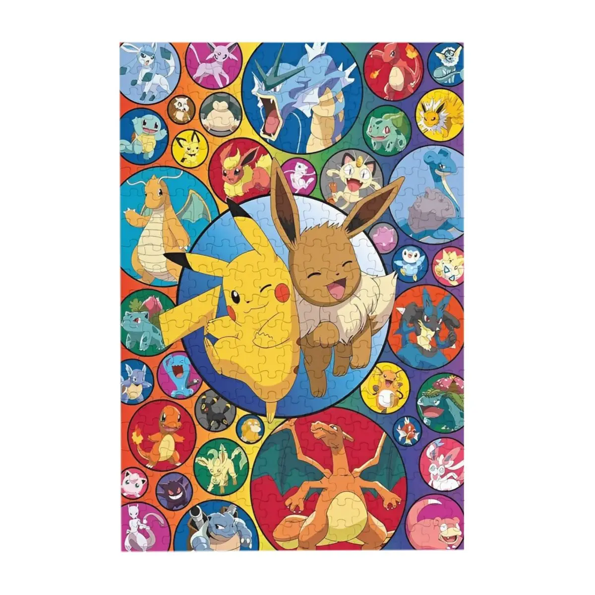 Pokemon Characters Pikachu Cartoon Wooden Puzzle 300 Pieces for Kids Learning Educational Toy Jigsaw Puzzles for Children