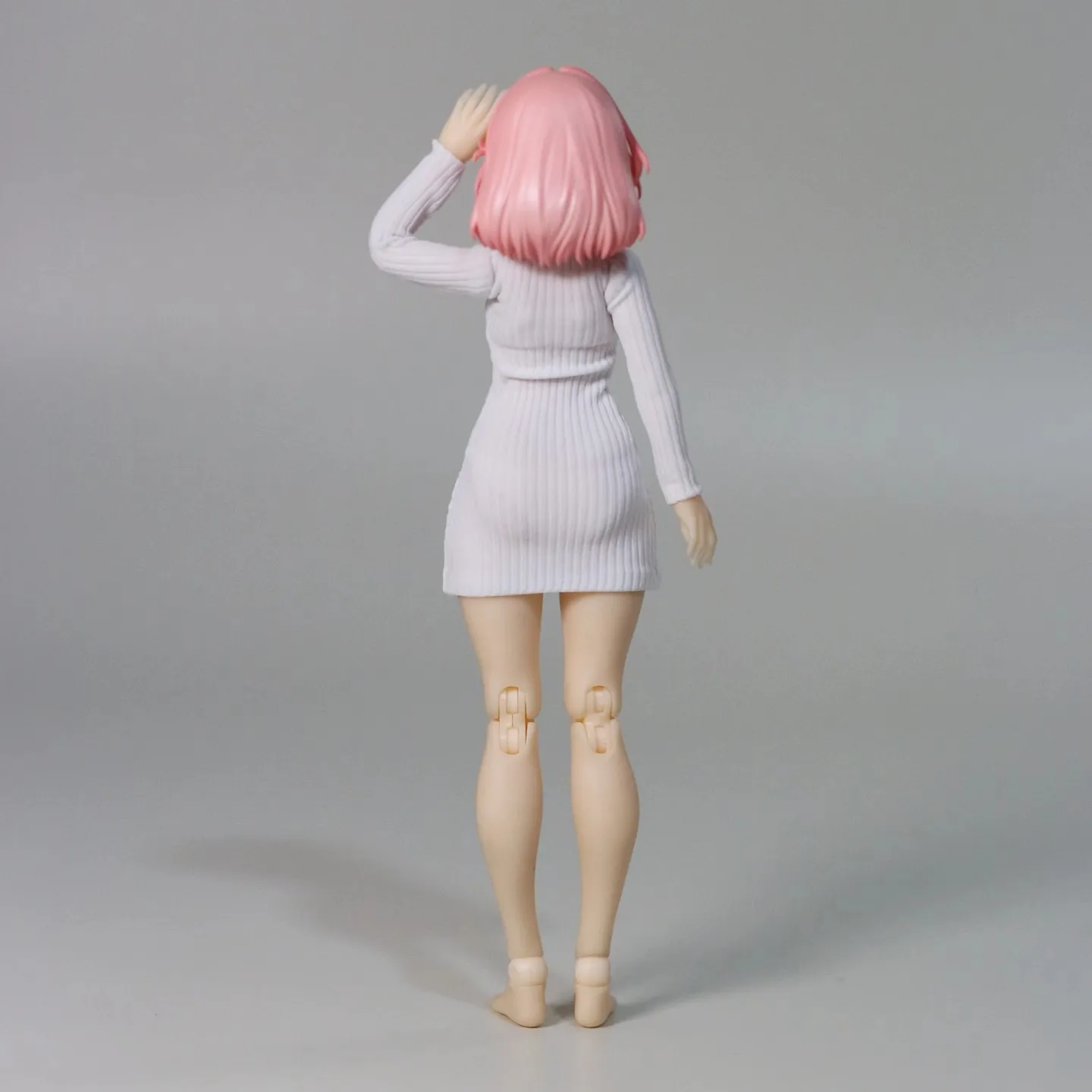 JZ811 1/12 ชุดเดรสคอสูงเปิดอกแบบมีลายเกลียวสำหรับตุ๊กตาเมชาสาว อุปกรณ์เสริมเสื้อผ้าสำหรับฟิกเกอร์แอคชั่นขนาด 6 นิ้ว มีสินค้าในสต็อก