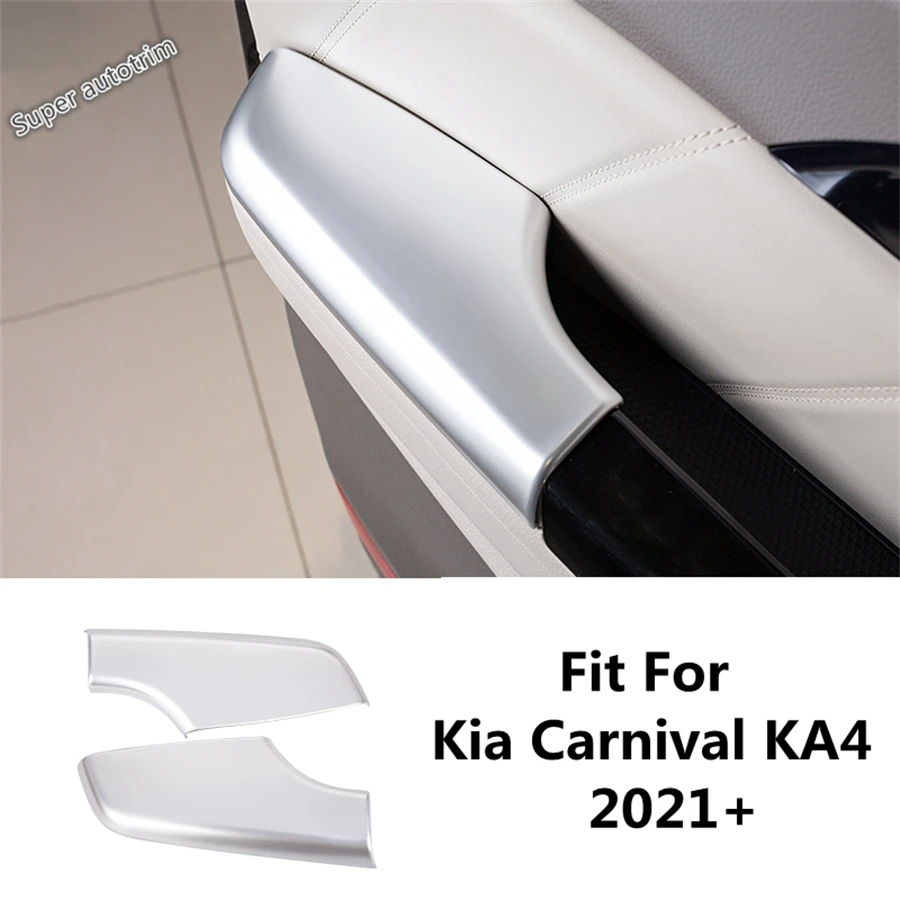 

For Kia Carnival KA4 2021 2022 2023 2024 Accessories ABS Inner Rear Door Armrest Window Lift Switch Panel Decoration Cover Trim